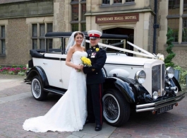 Vintage style wedding car in London